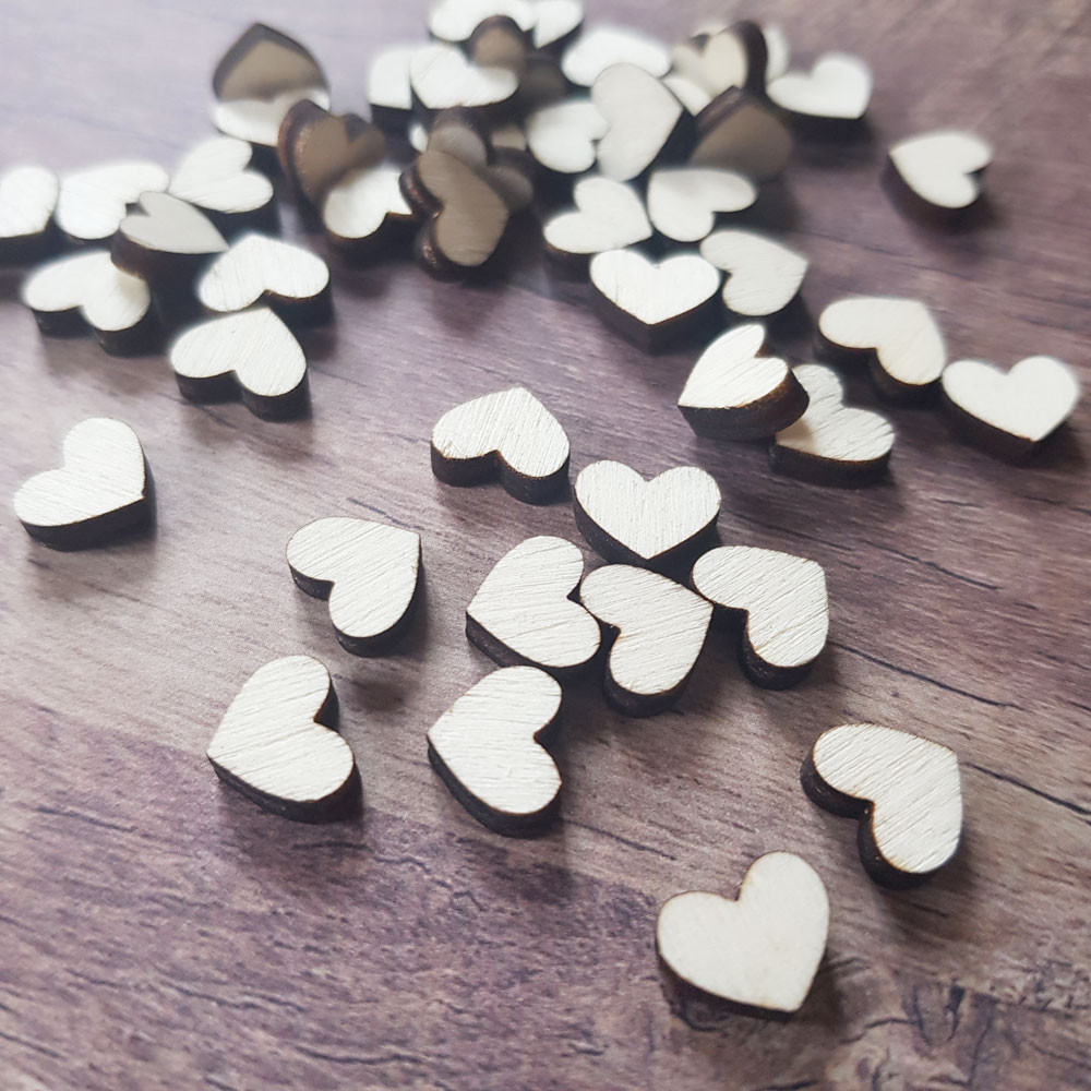 mini coeur en bois